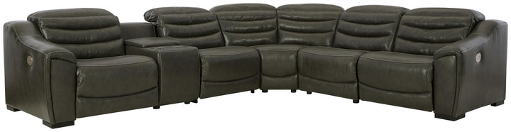 ASHLEY FURNITURE U63404S4 Center Line 6-piece Power Reclining Sectional