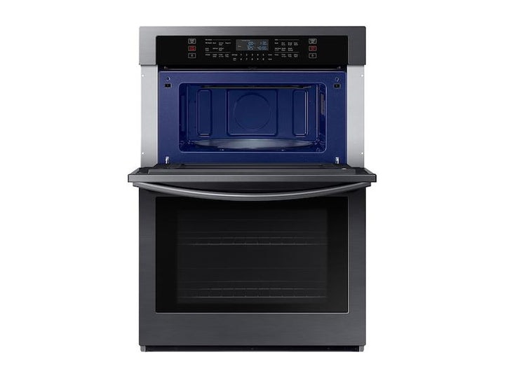 SAMSUNG NQ70T5511DG 30" Smart Microwave Combination Wall Oven in Black Stainless Steel