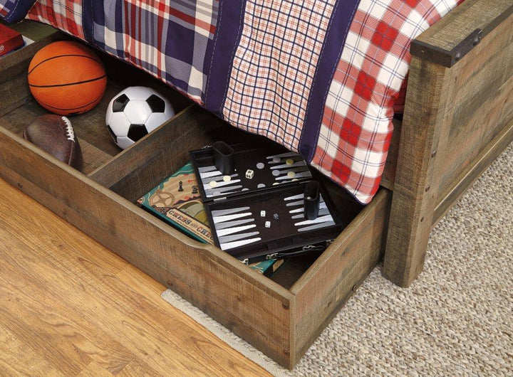 ASHLEY FURNITURE B446B22 Trinell Twin Bookcase Bed With 1 Large Storage Drawer