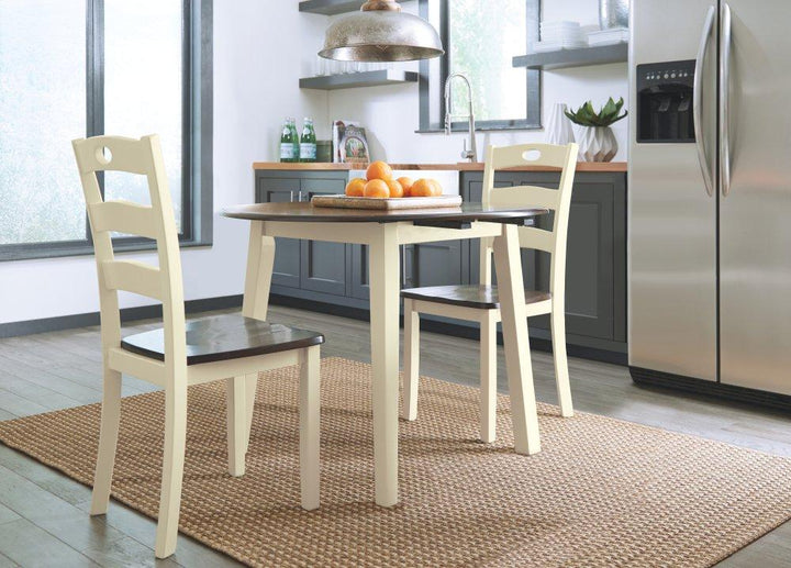 ASHLEY FURNITURE D335D4 Woodanville Dining Table With 2 Chairs