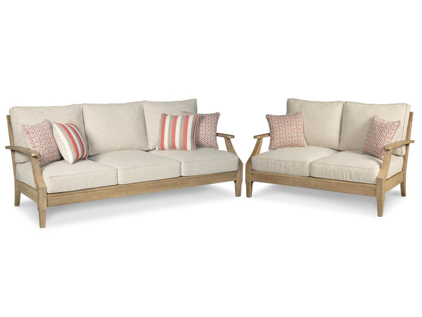 ASHLEY FURNITURE PKG014545 Outdoor Sofa and Loveseat