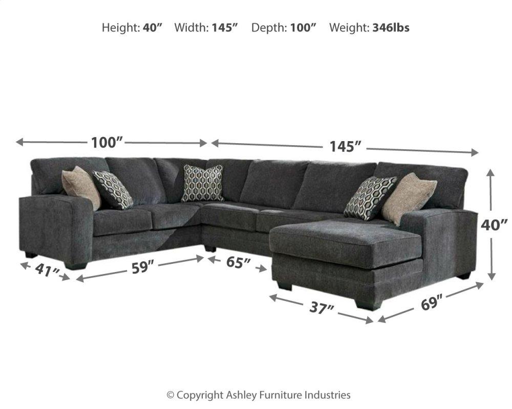ASHLEY FURNITURE 72600S2 Tracling 3-piece Sectional With Chaise