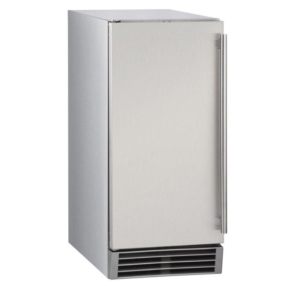 MAXX ICE MIM50PO Maxx Ice Outdoor 50 lb. Freestanding Icemaker with Drain Pump in Stainless Steel