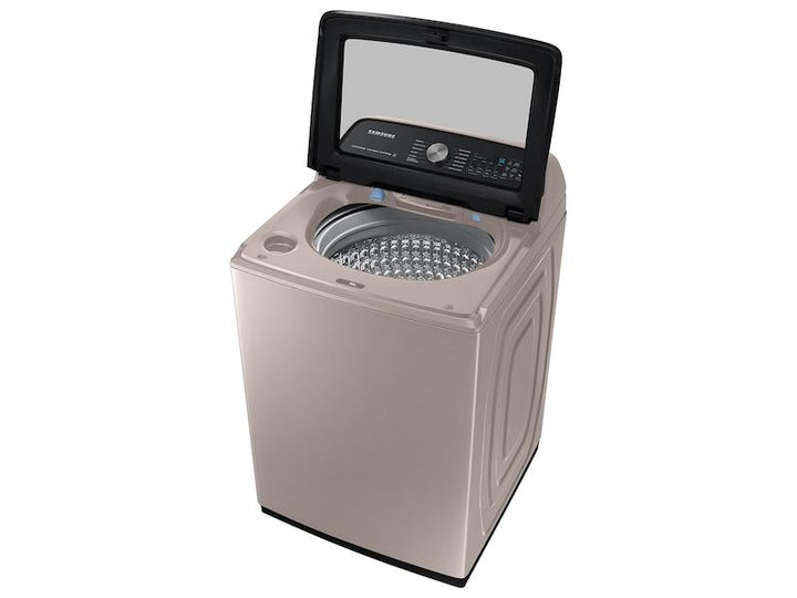 SAMSUNG WA51A5505AC 5.1 cu. ft. Smart Top Load Washer with ActiveWave TM Agitator and Super Speed Wash in Champagne