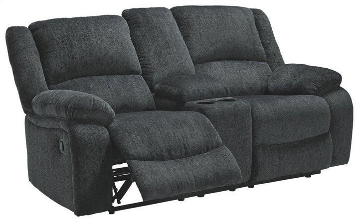 ASHLEY FURNITURE 7650494 Draycoll Reclining Loveseat With Console