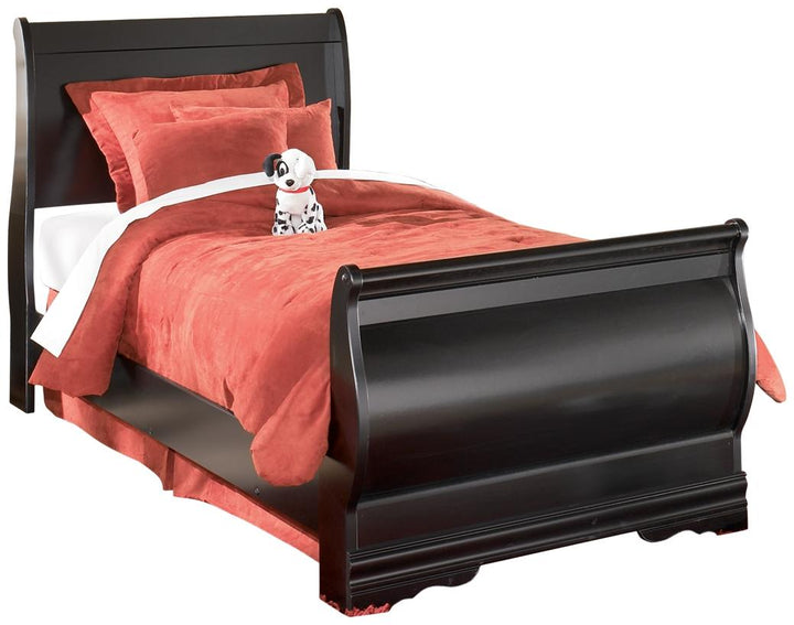 ASHLEY FURNITURE PKG002544 Twin Sleigh Bed With Mirrored Dresser and Chest