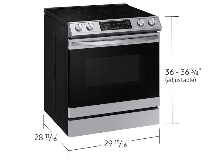 SAMSUNG NE63B8611SS 6.3 cu. ft. Smart Rapid Heat Induction Slide-in Range with Air Fry & Convection+ in Stainless Steel