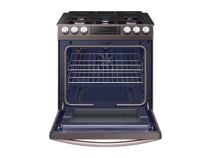 SAMSUNG NX58R9421ST 5.8 cu. ft. Slide-in Gas Range with Convection in Tuscan Stainless Steel
