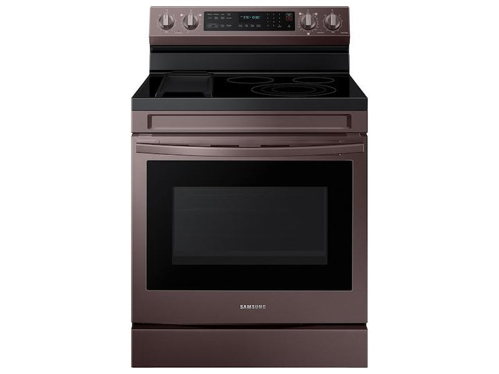 SAMSUNG NE63A6711ST 6.3 cu. ft. Smart Freestanding Electric Range with No-Preheat Air Fry, Convection+ & Griddle in Tuscan Stainless Steel