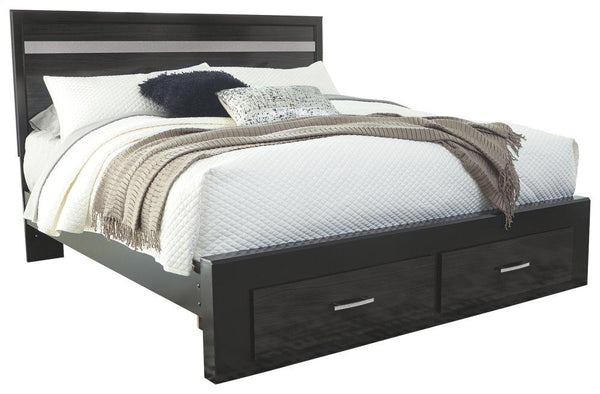 ASHLEY FURNITURE B304B9 Starberry King Panel Bed With 2 Storage Drawers