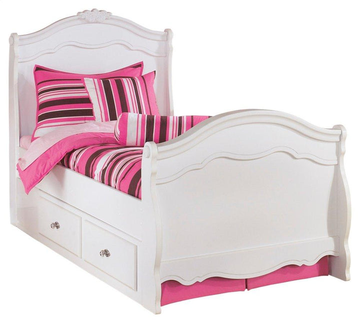 ASHLEY FURNITURE PKG002794 Twin Panel Bed With Mirrored Dresser, Chest and 2 Nightstands