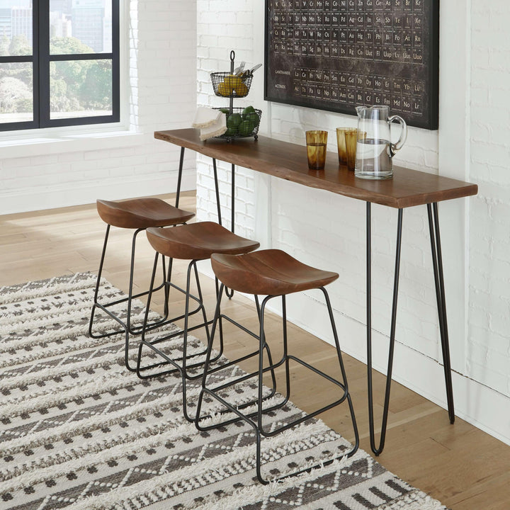 ASHLEY FURNITURE PKG013261 Counter Height Dining Table and 3 Barstools