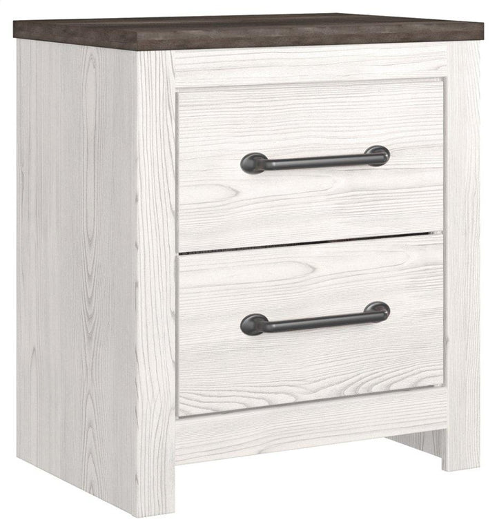 ASHLEY FURNITURE PKG014062 King Panel Bed With Mirrored Dresser and Nightstand