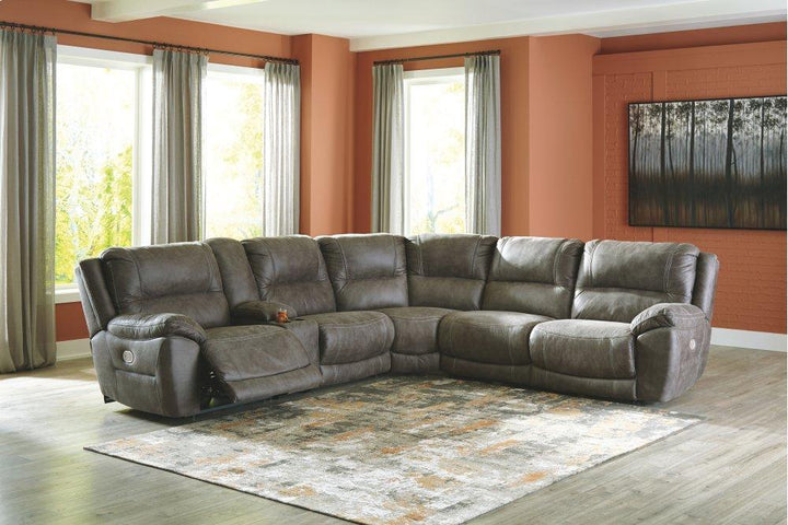 ASHLEY FURNITURE PKG008152 5-piece Sectional With Recliner