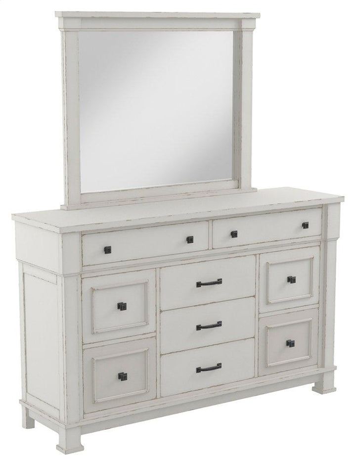 ASHLEY FURNITURE PKG000724 King Panel Bed With Mirrored Dresser