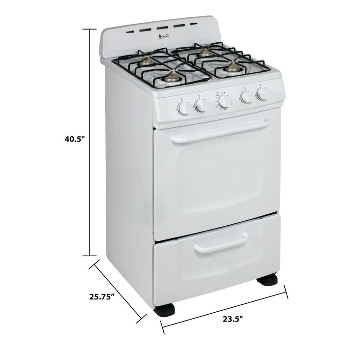 AVANTI GRO24P0W 24" Gas Range