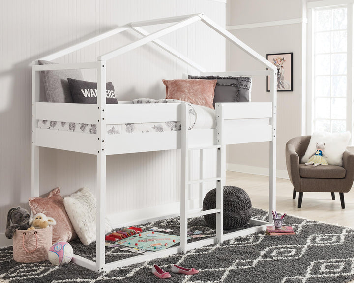 ASHLEY FURNITURE B082B2 Flannibrook Twin Over Twin House Loft Bed