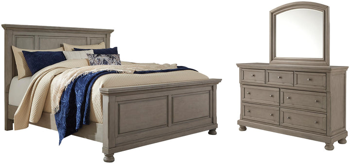 ASHLEY FURNITURE PKG006576 Queen Panel Bed With Mirrored Dresser