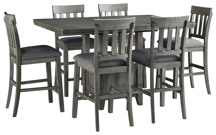 ASHLEY FURNITURE PKG010489 Counter Height Dining Table and 6 Barstools