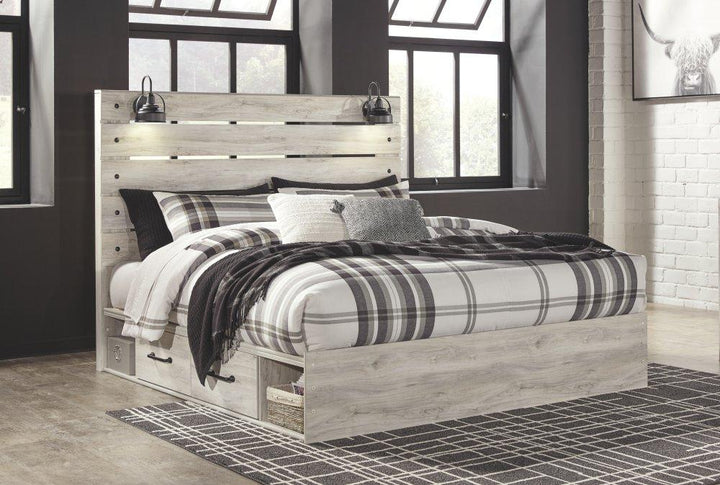 ASHLEY FURNITURE PKG002999 King Panel Bed With 2 Storage Drawers With Dresser