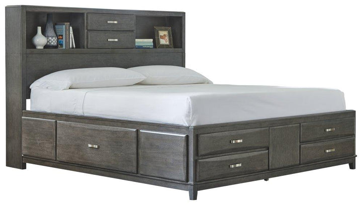 ASHLEY FURNITURE PKG005063 King Storage Bed With 8 Storage Drawers With Dresser