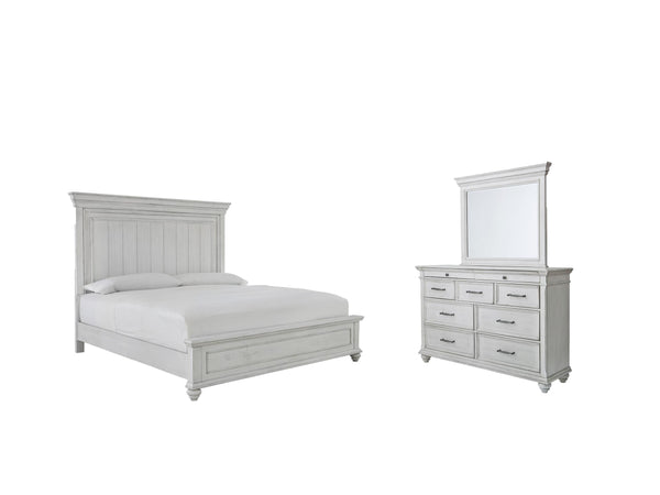 ASHLEY FURNITURE B777B3 Kanwyn Queen Panel Bed With Dresser and Mirror