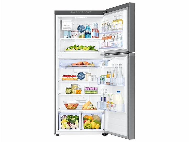 SAMSUNG RT18M6215SR 18 cu. ft. Top Freezer Refrigerator with FlexZone TM and Ice Maker in Stainless Steel