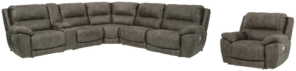 ASHLEY FURNITURE PKG008150 6-piece Sectional With Recliner