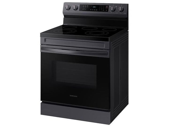 SAMSUNG NE63A6311SG 6.3 cu. ft. Smart Freestanding Electric Range with Rapid Boil TM & Self Clean in Black Stainless Steel