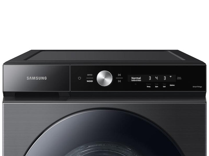 SAMSUNG WF53BB8700AVUS Bespoke 5.3 cu. ft. Ultra Capacity Front Load Washer with Super Speed Wash and AI Smart Dial in Brushed Black