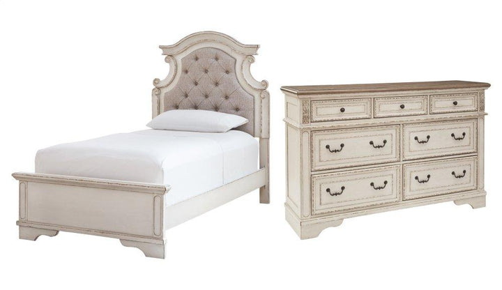 ASHLEY FURNITURE PKG006712 Twin Panel Bed With Dresser