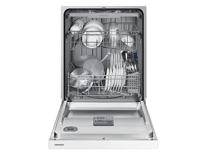 SAMSUNG DW80N3030UW Front Control 51 dBA Dishwasher with Hybrid Interior in White