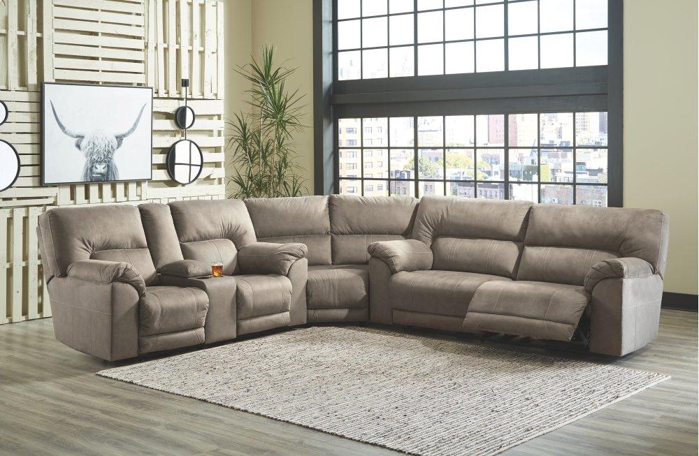 ASHLEY FURNITURE 77601S2 Cavalcade 3-piece Reclining Sectional