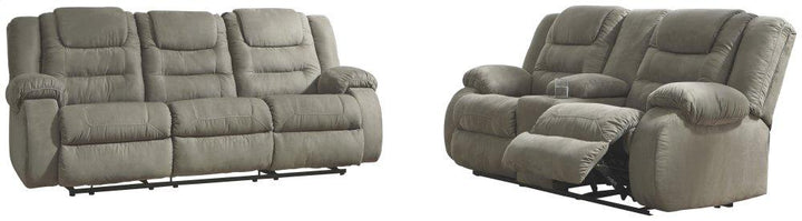 ASHLEY FURNITURE 10104U1 Mccade Reclining Sofa and Loveseat