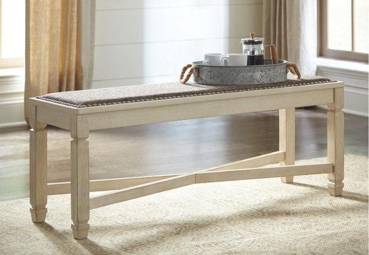 ASHLEY FURNITURE D647D2 Bolanburg Dining Table With 4 Chairs and Bench