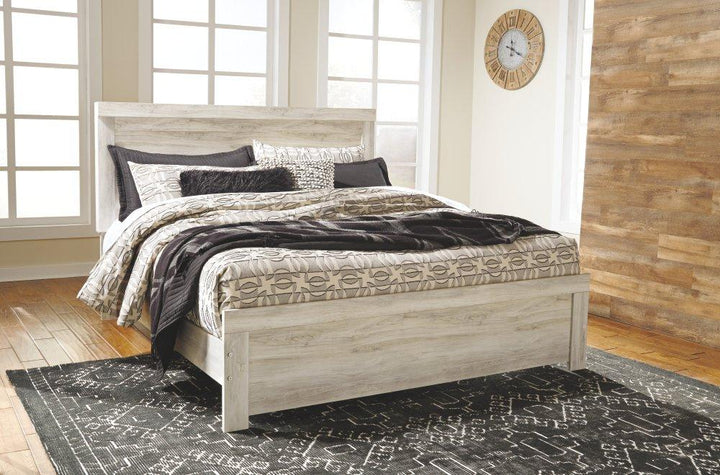 ASHLEY FURNITURE PKG004732 King Panel Bed With Mirrored Dresser and 2 Nightstands