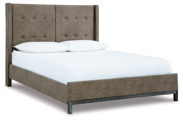 ASHLEY FURNITURE B374B6 Wittland Queen Upholstered Panel Bed