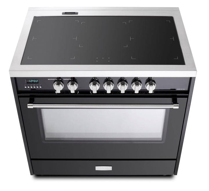 VERONA VDFSIE365GB Designer 36" Induction Single Oven Range - Gloss Black