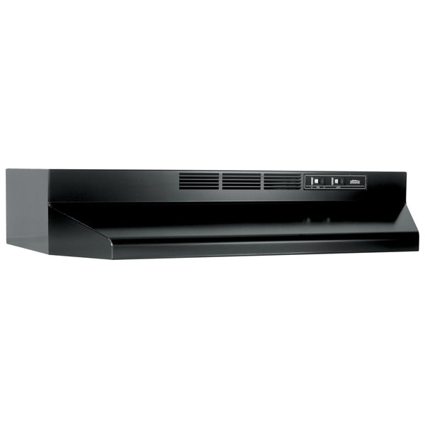 BROAN BUEZ130BL 30-Inch Ductless Under-Cabinet Range Hood w/ Easy Install System, Black