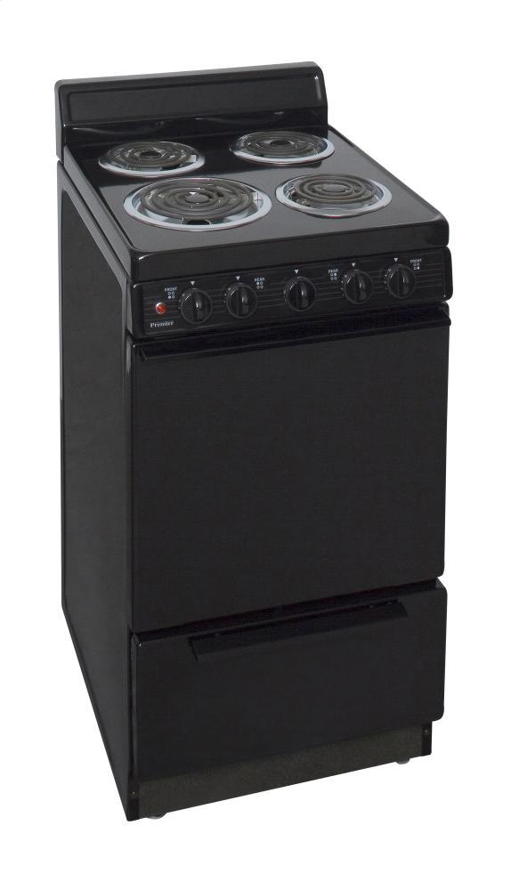 PREMIER EAK100BP 20 in. Freestanding Electric Range in Black