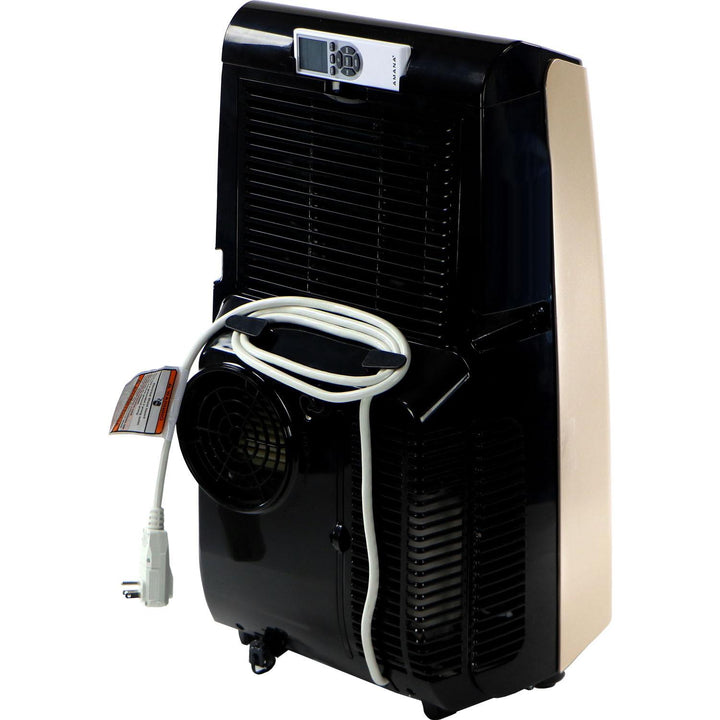 AMANA AMAP121AD2 Portable Air Conditioner with Remote Control in Gold/Black for Rooms up to 500 -Sq. Ft.