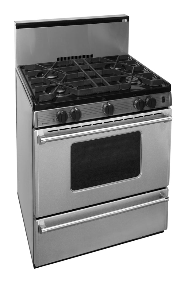 PREMIER P30S3202PS 30 in. ProSeries Freestanding Sealed Burner Gas Range in Stainless Steel