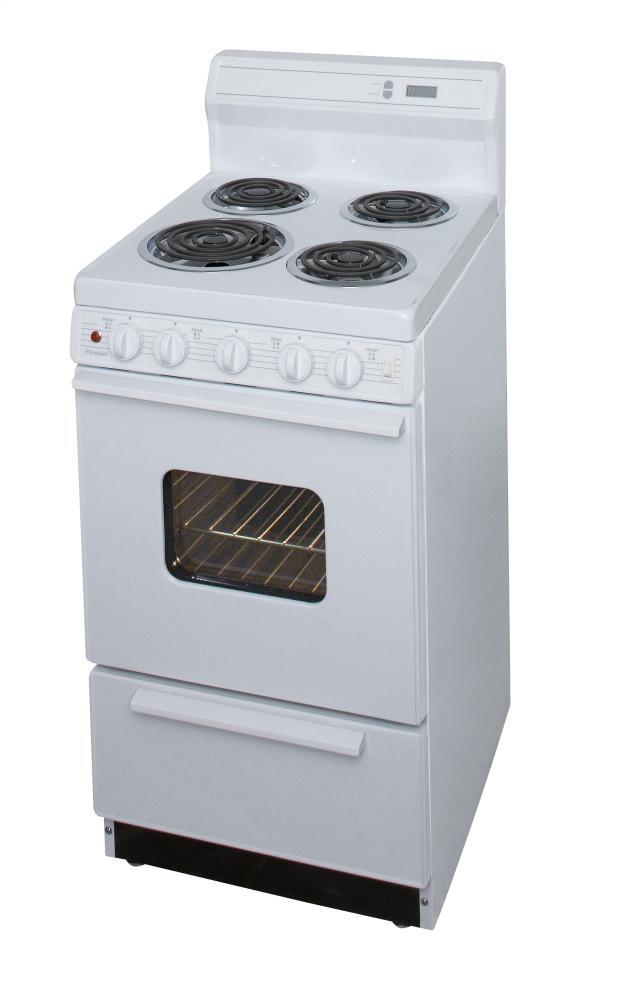 PREMIER EAK220OP 20 in. Freestanding Electric Range in White