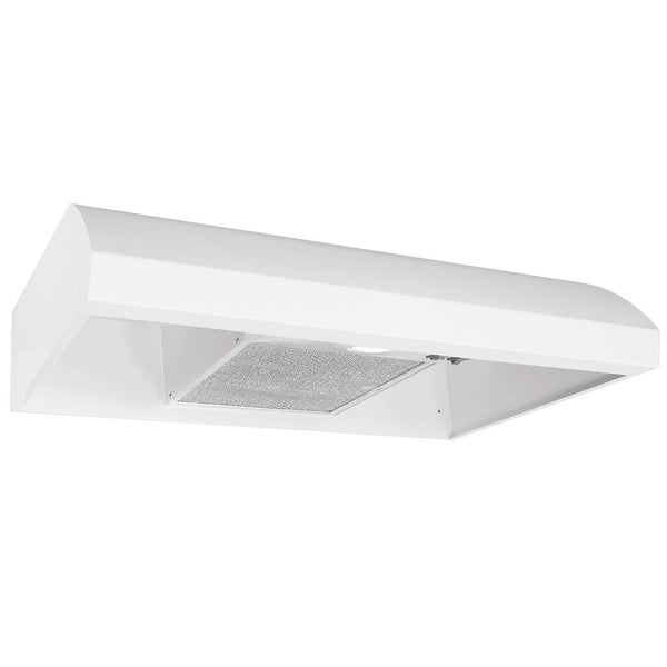 BROAN BXT130WW 30-Inch 4-Way Convertible Under-Cabinet Range Hood, 270 Max CFM, White