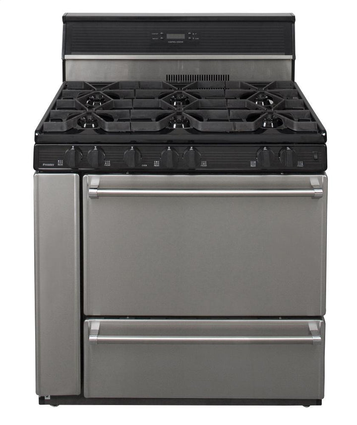 PREMIER P36S148BP 36 in. Freestanding Open Burner Gas Range in Stainless Steel