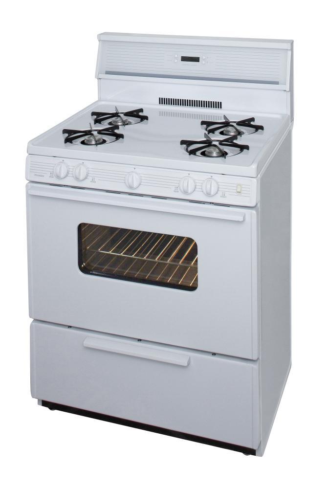 PREMIER SFK240OP 30 in. Freestanding Gas Range in White