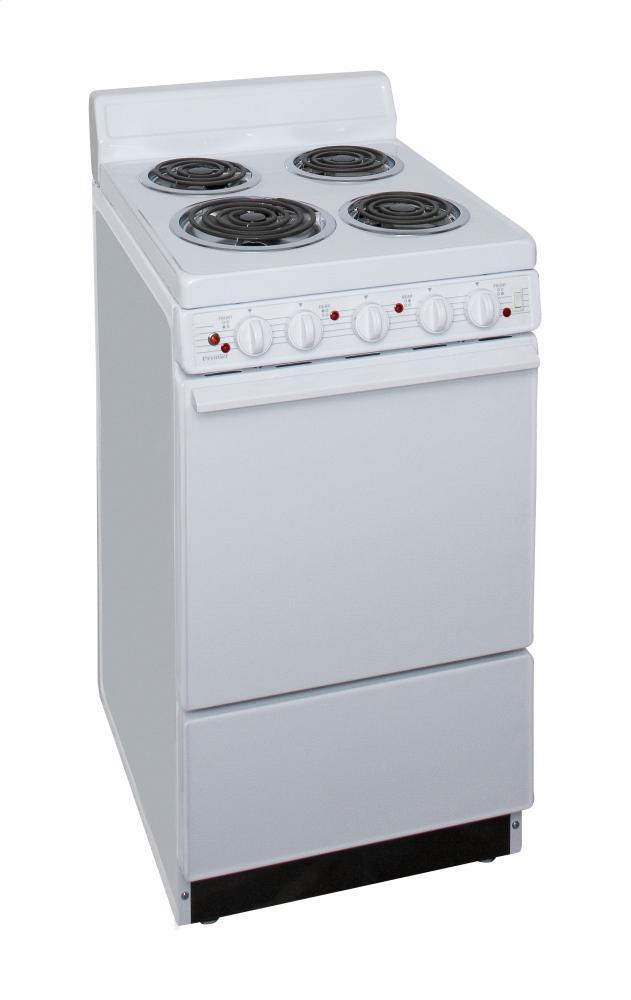 PREMIER EAKL0AOP 20 in. Freestanding Electric Range in White