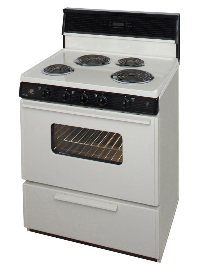 PREMIER EDK240TP 30 in. Freestanding Electric Range in Biscuit