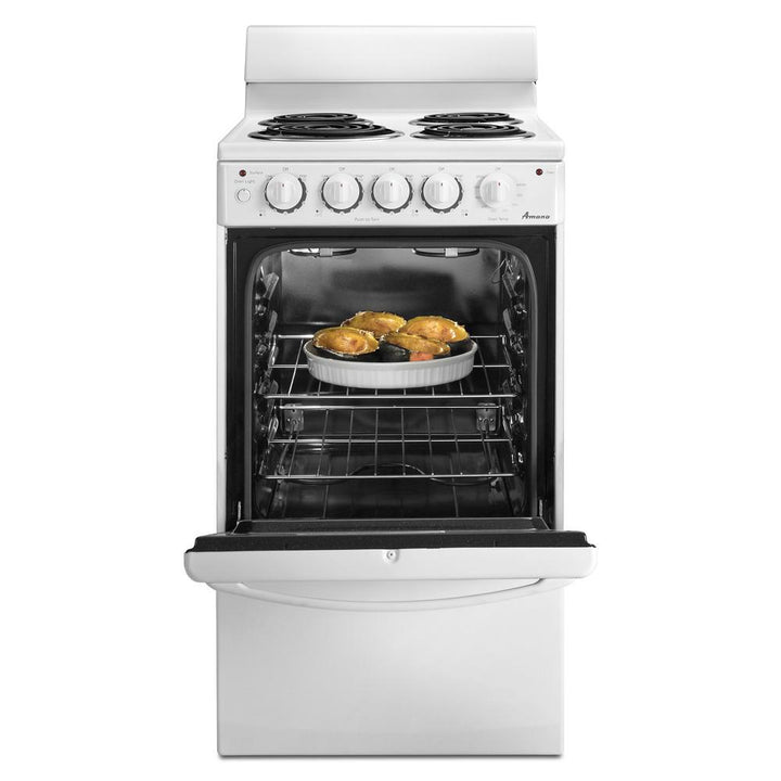 AMANA AEP222VAW 20-inch Amana R Electric Range Oven with Versatile Cooktop
