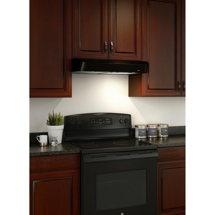 BROAN CLSC230BL Antero 30-Inch Under-Cabinet Range Hood, 375 MAX Blower CFM, Black